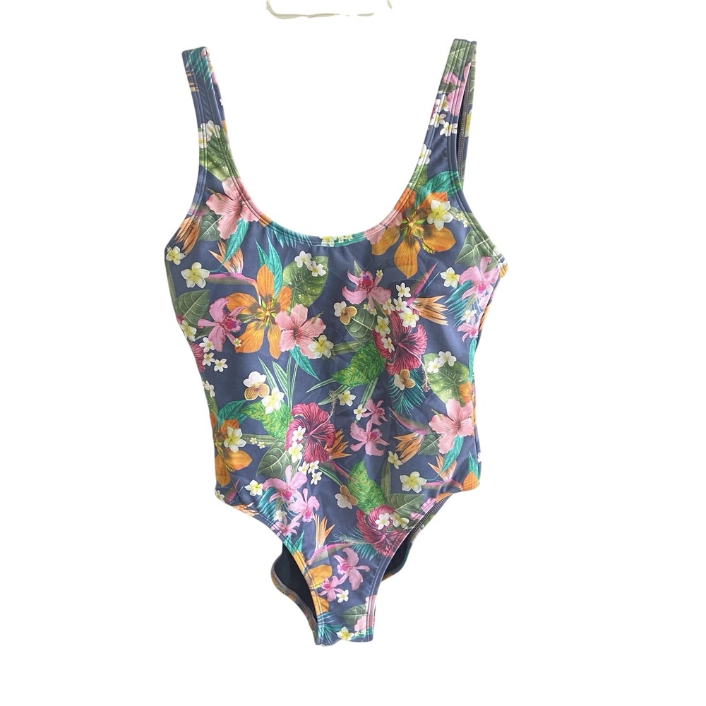 Salt Life Womens Floral One-Piece Swimsuit Size M Live Salty Saltlife